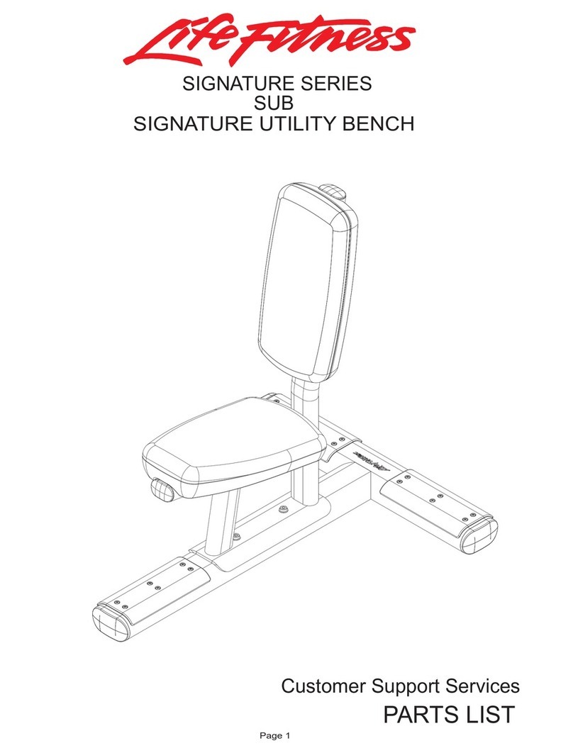 Life Fitness Signature Series SUB parts list