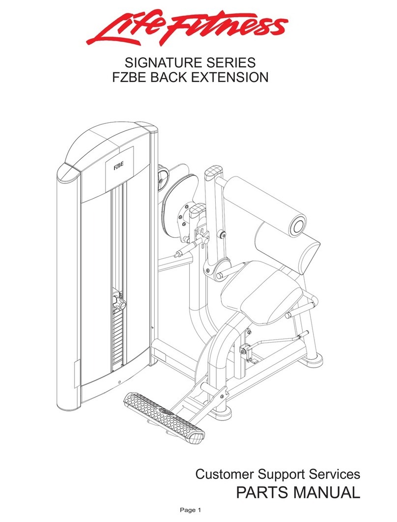 Life Fitness Signature Series FZBE parts manual
