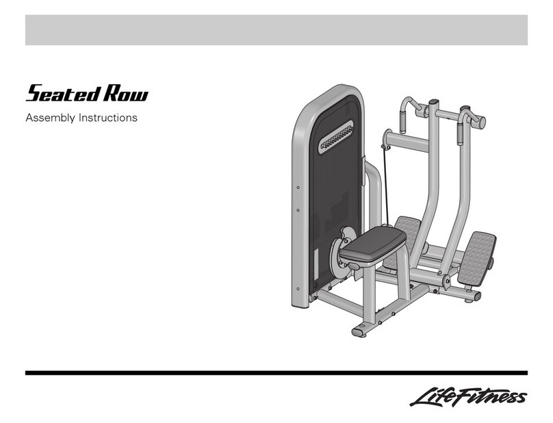 Life Fitness Seated Row Assembly instructions