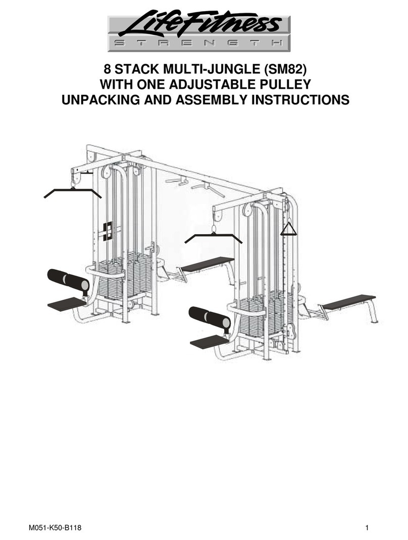 Life Fitness SM82 User manual Life Fitness SM82 User manual