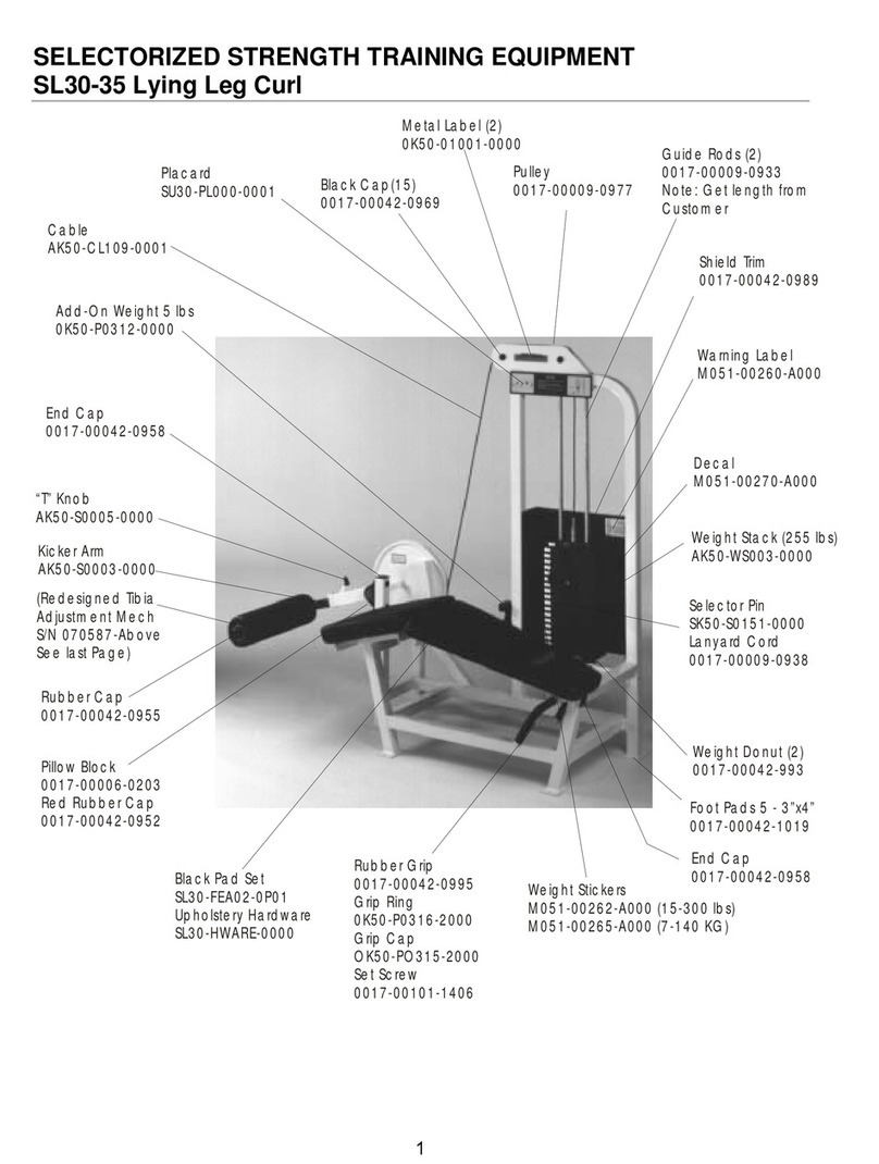 Life Fitness SL30-35 User manual Life Fitness SL30-35 User manual