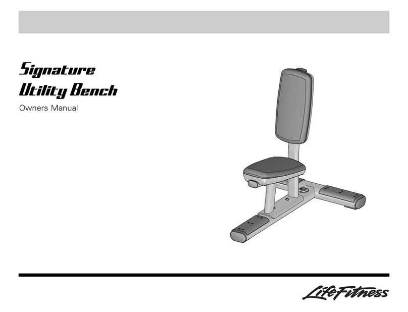 Life Fitness Signature Signature Utility Bench owner's manual
