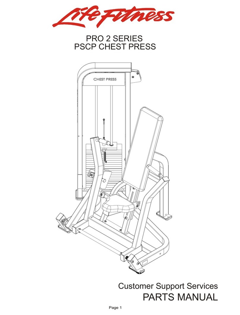Life Fitness Pro 2 Series PSCP parts manual Life Fitness Pro 2 Series PSCP parts manual
