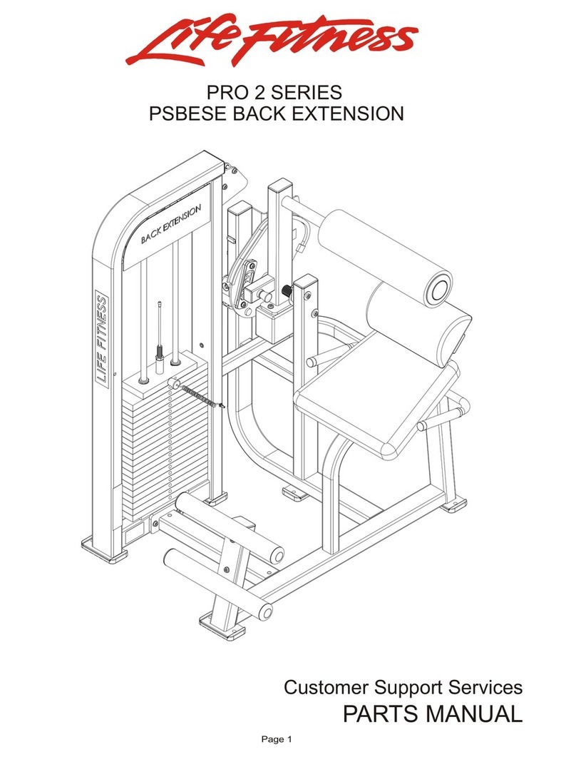Life Fitness Pro 2 Series PSFLYSE parts manual