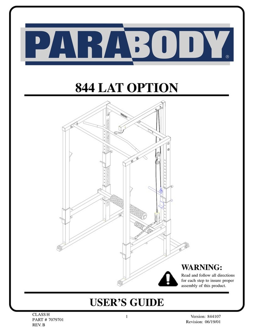 ParaBody Parabody 844 Lat Option user guide
