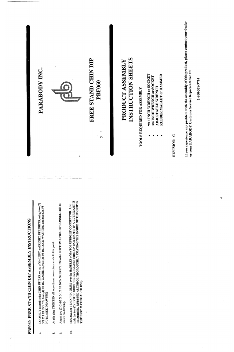 ParaBody PBF060 User manual ParaBody PBF060 User manual