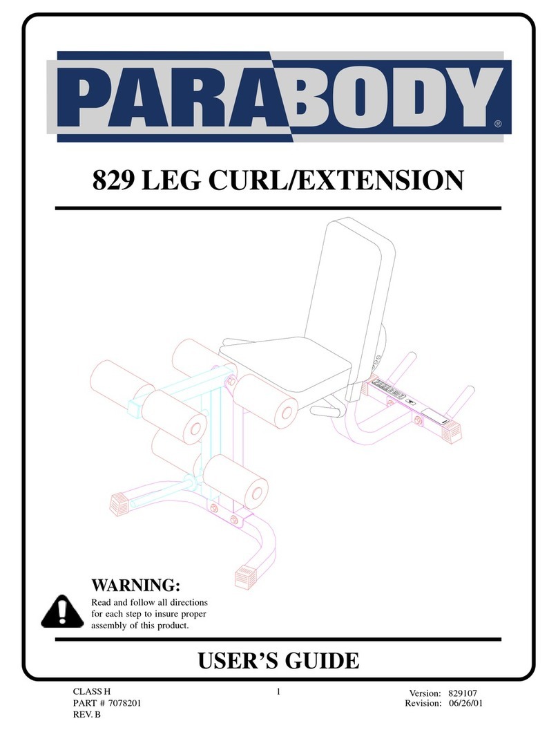 ParaBody 829 User manual ParaBody 829 User manual