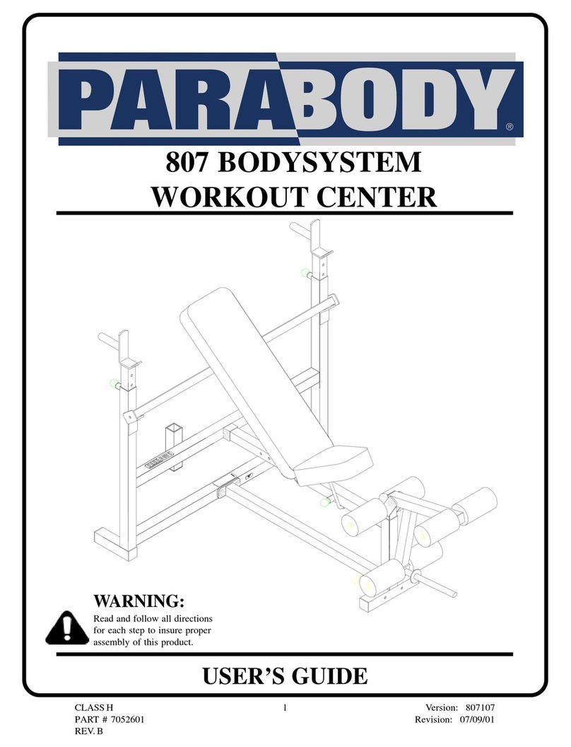 ParaBody 807 BODYSYSTEM user guide