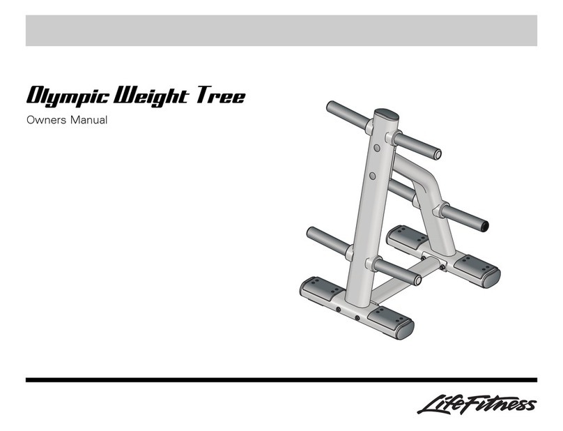 Life Fitness Olympic Olympic Weight Tree owner's manual