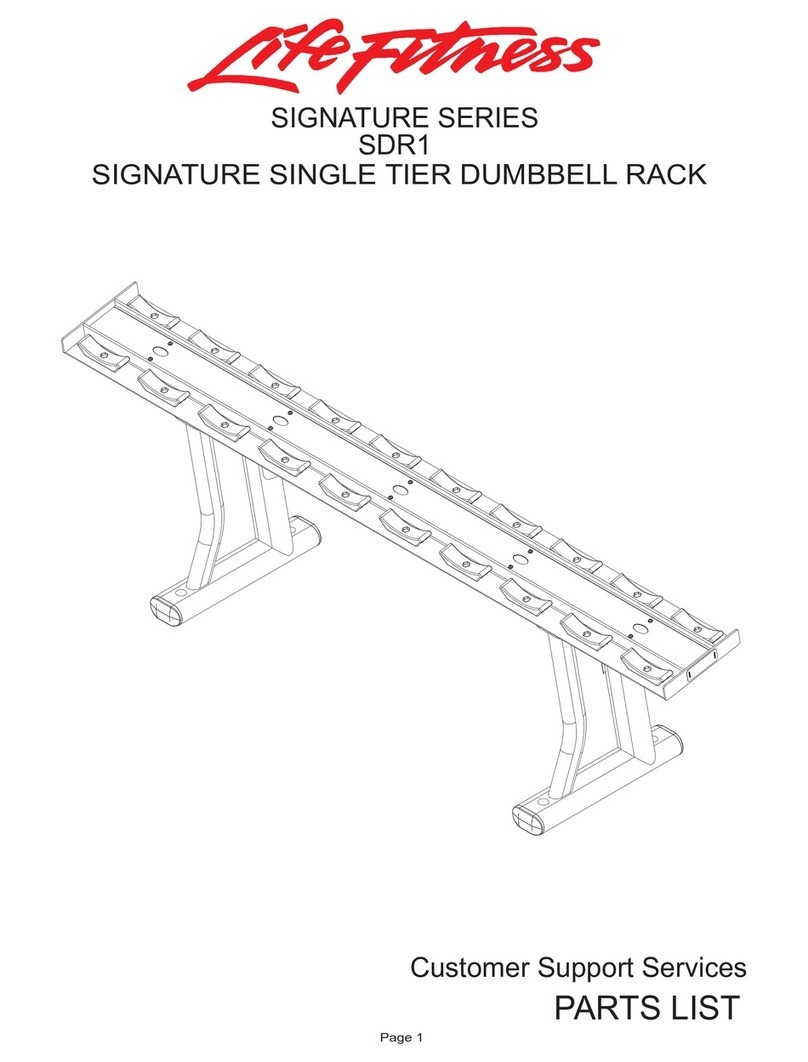 Life Fitness Signature SDR1 parts list