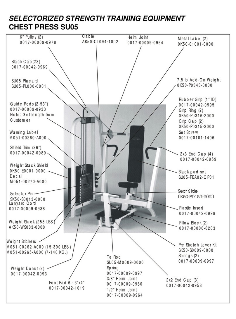 Life Fitness Pro 9000 Series SU05 User manual Life Fitness Pro 9000 Series SU05 User manual