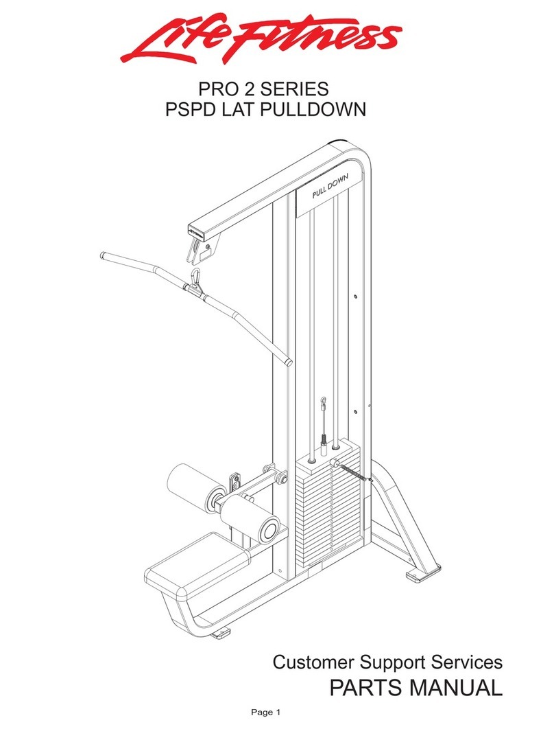 Life Fitness Pro 2 Series PSPD parts manual Life Fitness Pro 2 Series PSPD parts manual