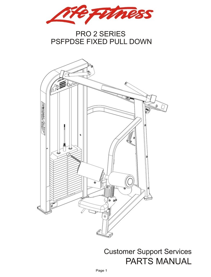 Life Fitness Pro 2 Series PSFLYSE parts manual