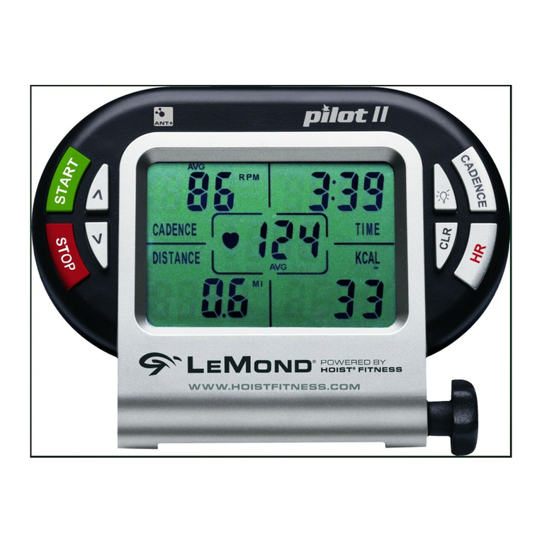 LeMond Fitness Wireless Cadence Meter Pilot II instruction manual LeMond Fitness Wireless Cadence Meter Pilot II instruction manual