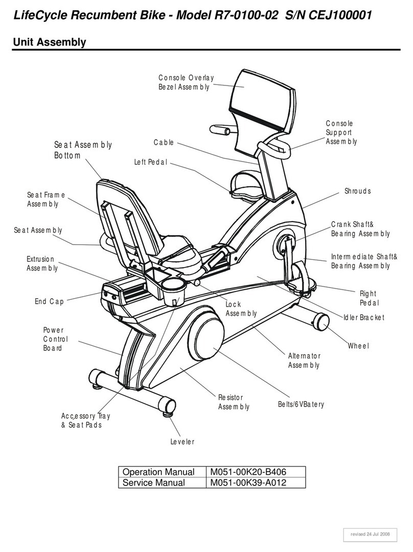 Life Fitness LifeCycle R7-0100-02 User manual Life Fitness LifeCycle R7-0100-02 User manual