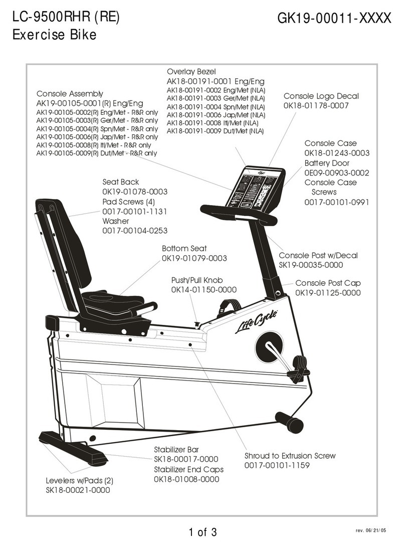 Life Fitness LC-9500RHR (RE) User manual