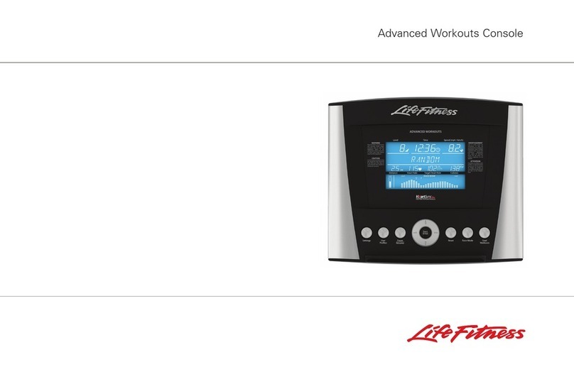 Life Fitness Advanced Workout Console user manual