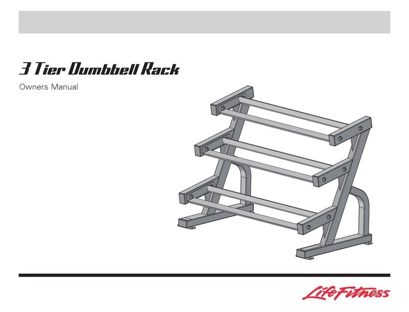Life Fitness 3 Tier Dumbbell Rack User manual