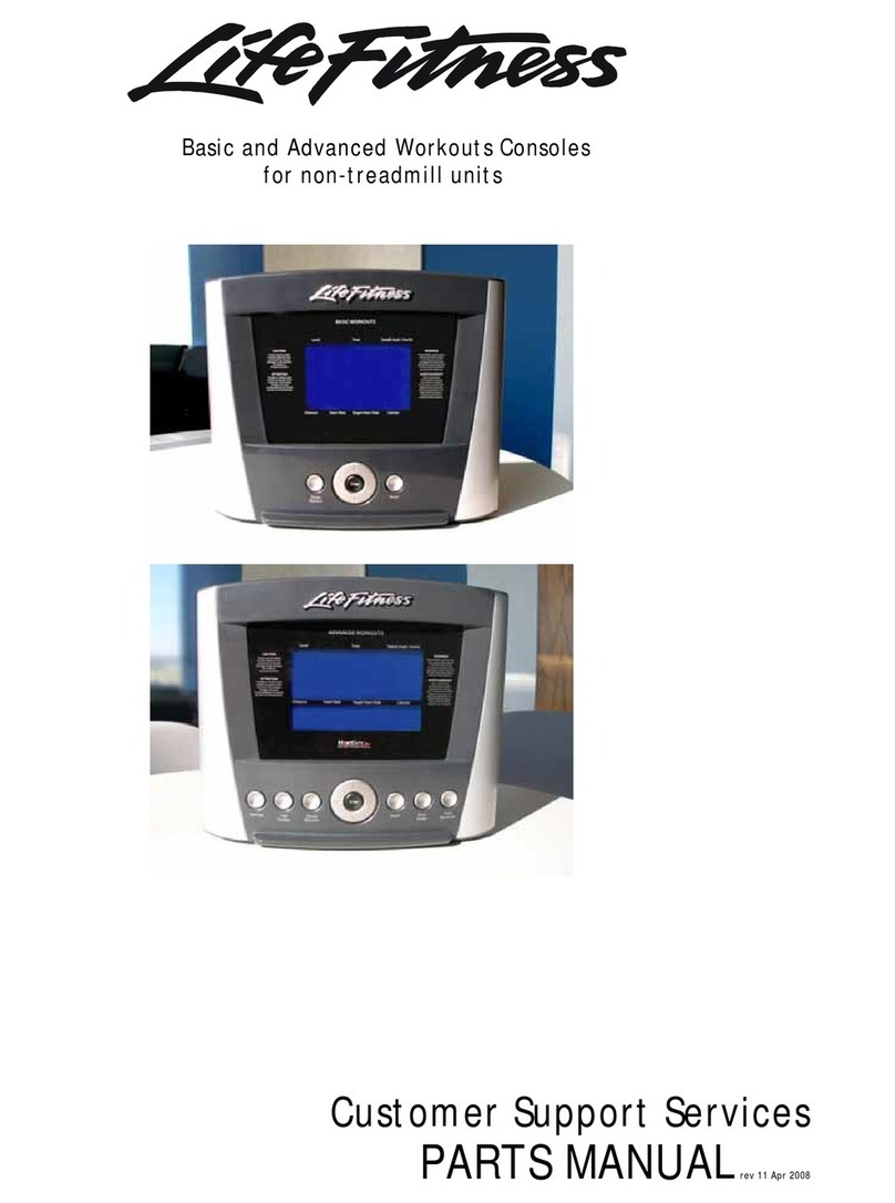 Life Fitness Basic Workouts Console User manual