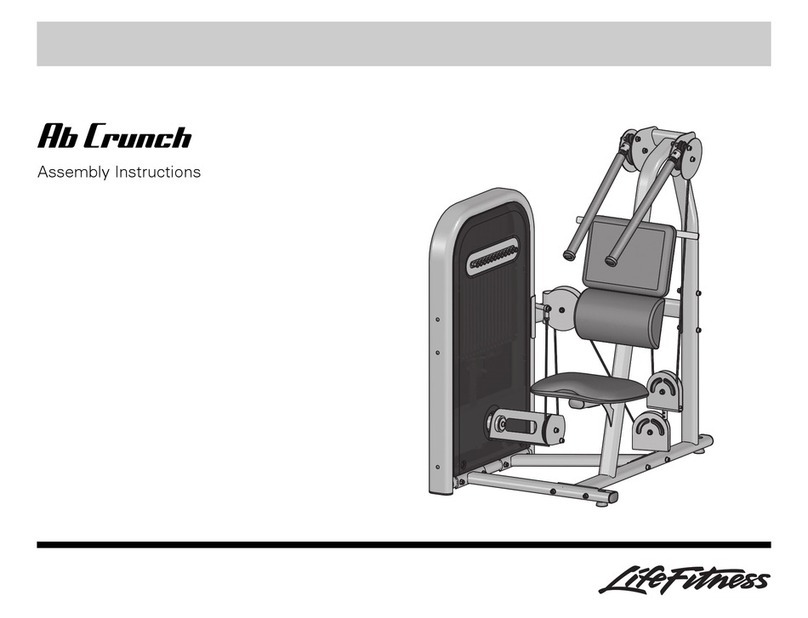 Life Fitness Ab Crunch Assembly instructions