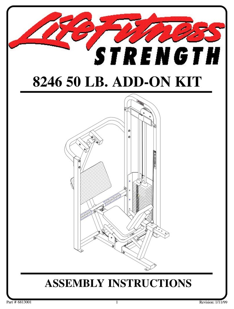 Life Fitness 8246 50LB Assembly instructions
