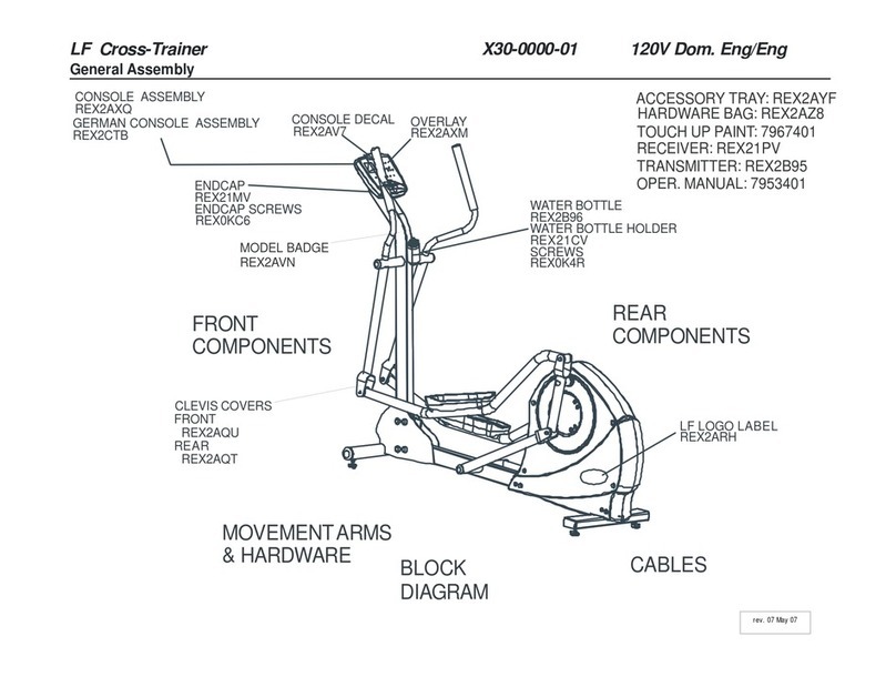 Life Fitness X30-0000-01 User manual