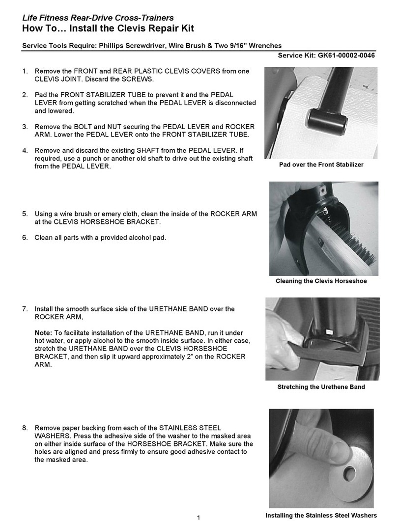 Life Fitness Rear-Drive Cross-Trainer installation guide