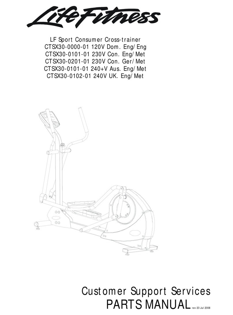Life Fitness CTSX30-0000-01 parts manual Life Fitness CTSX30-0000-01 parts manual