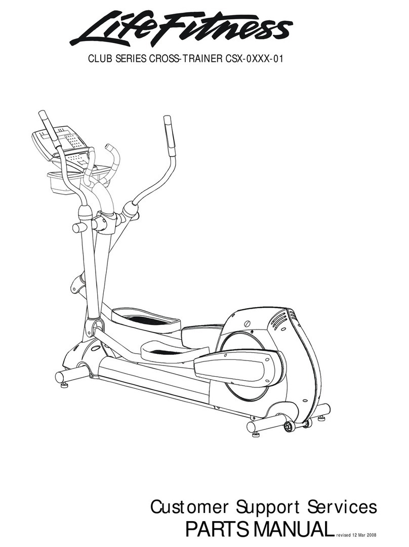 Life Fitness CSX-01 parts manual