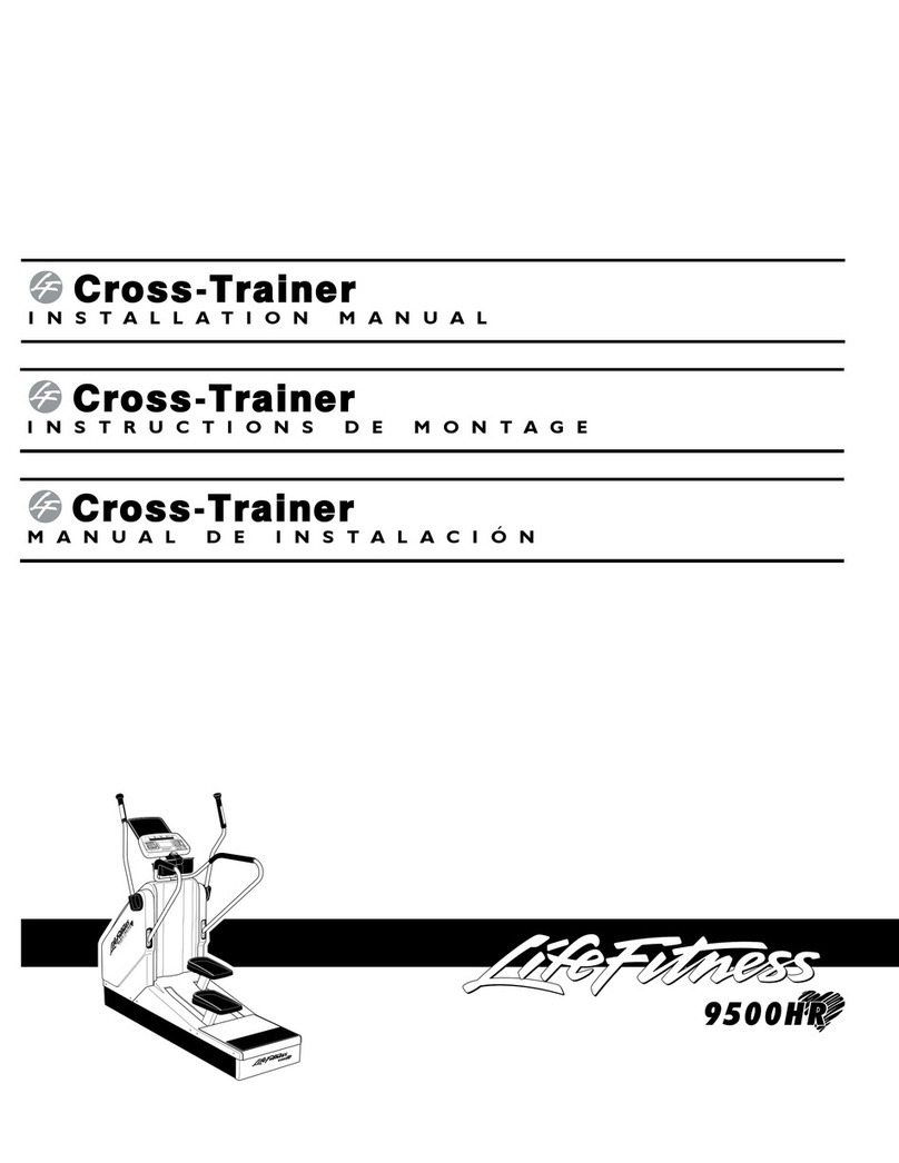 Life Fitness CT9500 Cross-Trainer installation manual