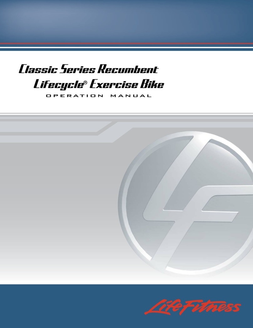 Life Fitness LIFECYCLE M051-00K39-A167 Operation manual