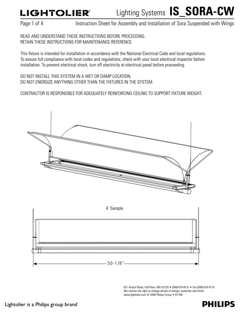Lightolier IS_SORA-CW User manual