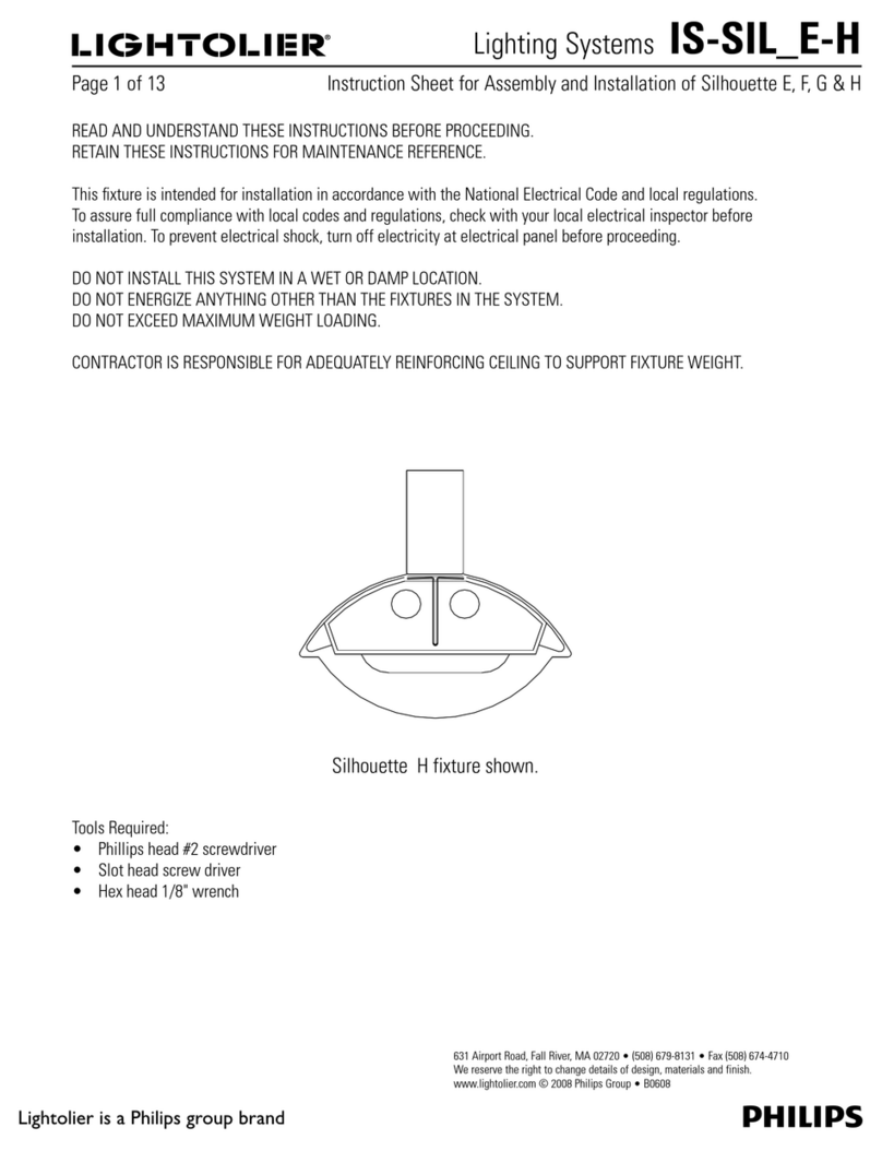 Lightolier IS-SIL_E-H User manual Lightolier IS-SIL_E-H User manual