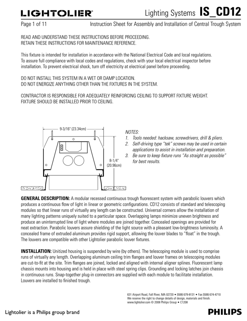Lightolier IS_CD12 User manual Lightolier IS_CD12 User manual