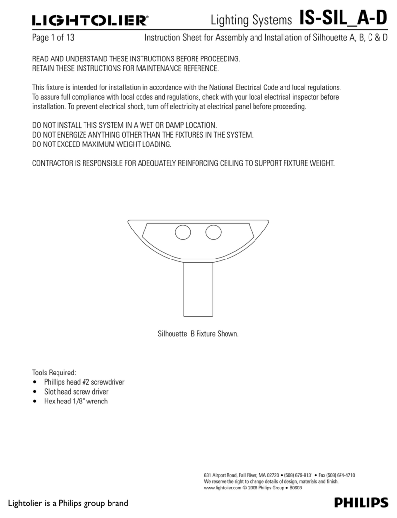 Lightolier IS-SIL_A-D User manual