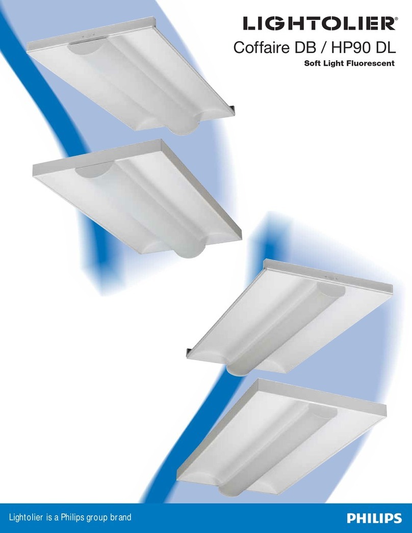 Lightolier Coffaire DB/HP90 DL User manual
