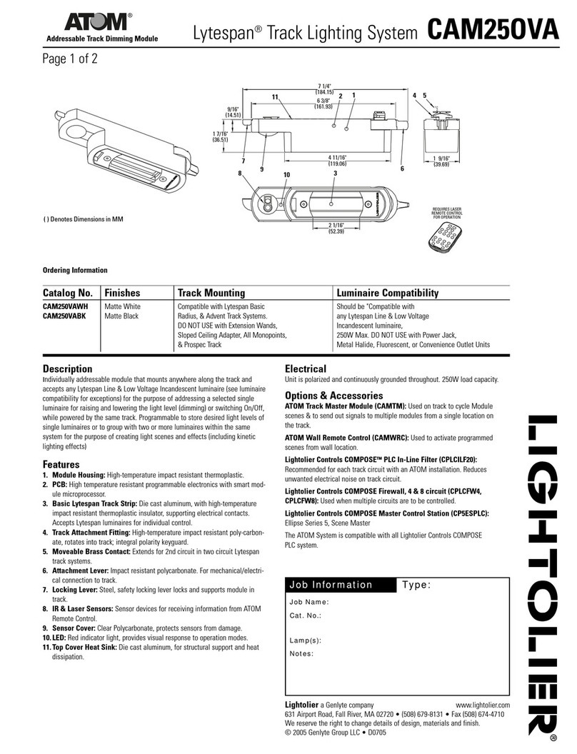 Atom Lytespan CAM25OVA User manual