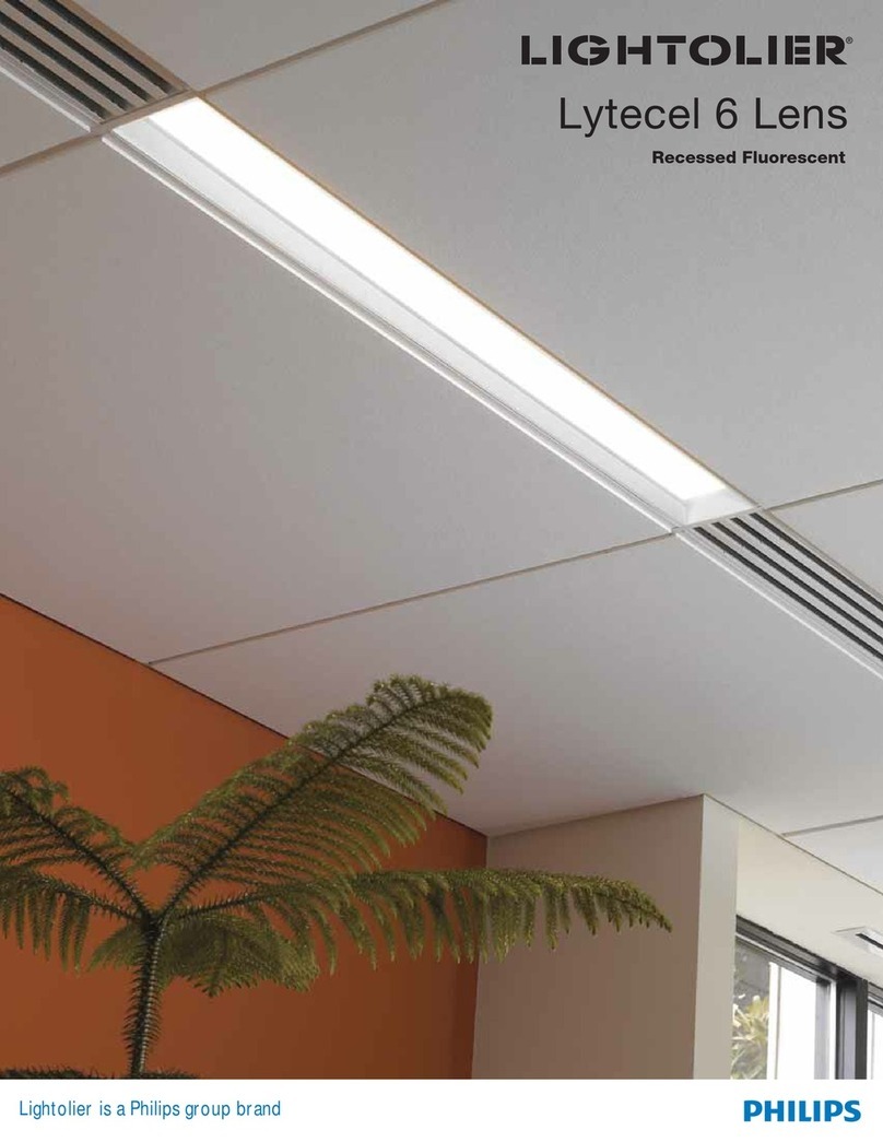 Lightolier Lytecel 6 Lens User manual