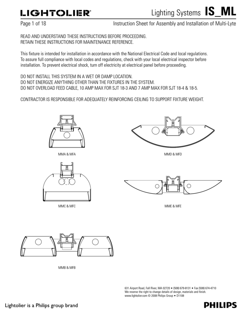 Lightolier Multi-Lyte ML User manual
