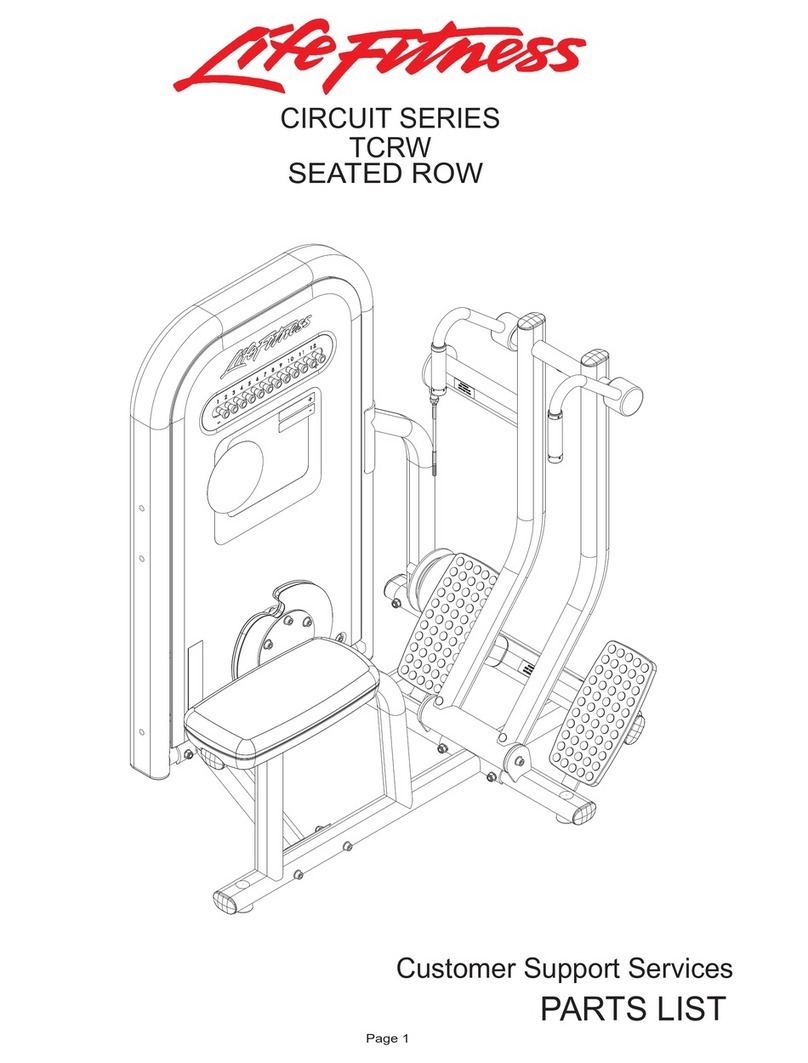 Life Fitness TCRW parts list