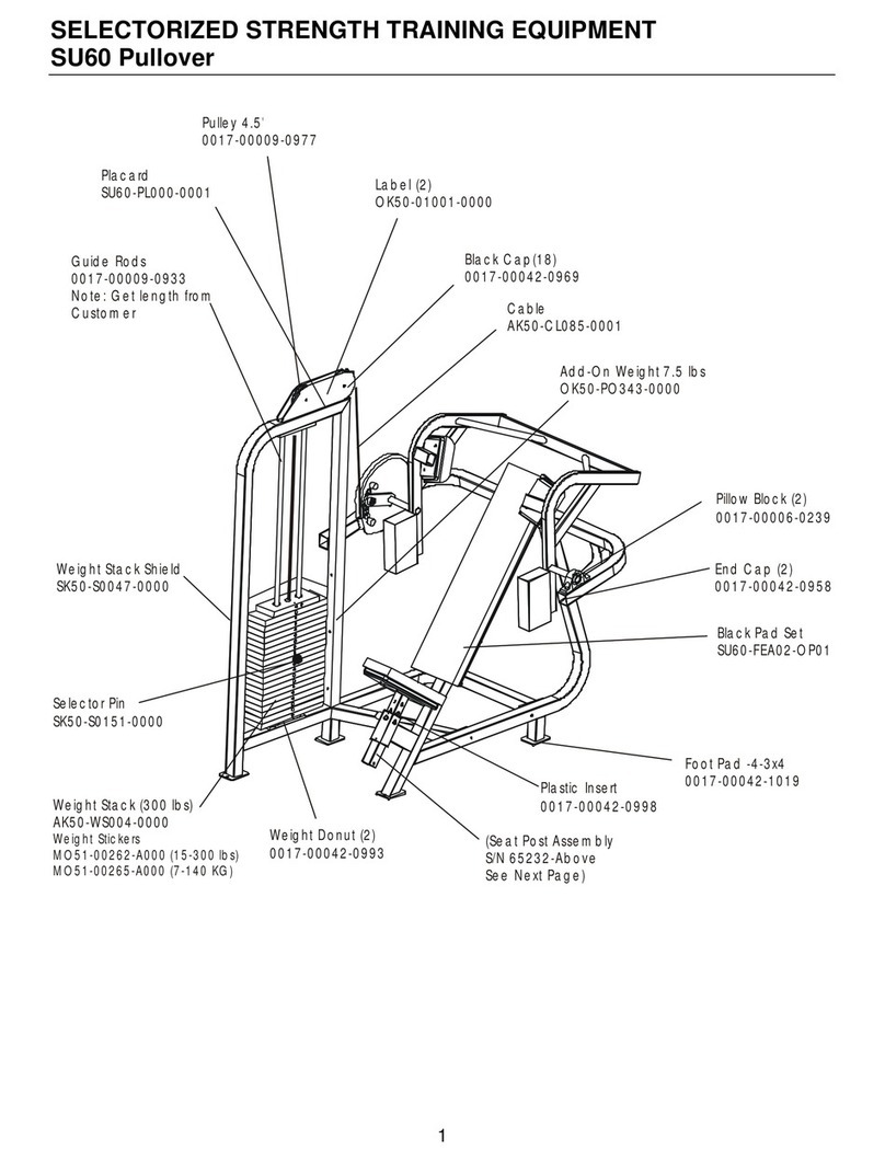 Life Fitness SU60 User manual