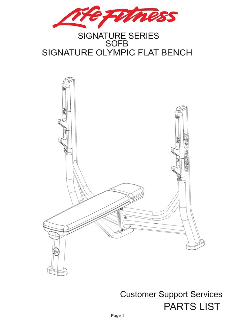 Life Fitness SOFB parts list