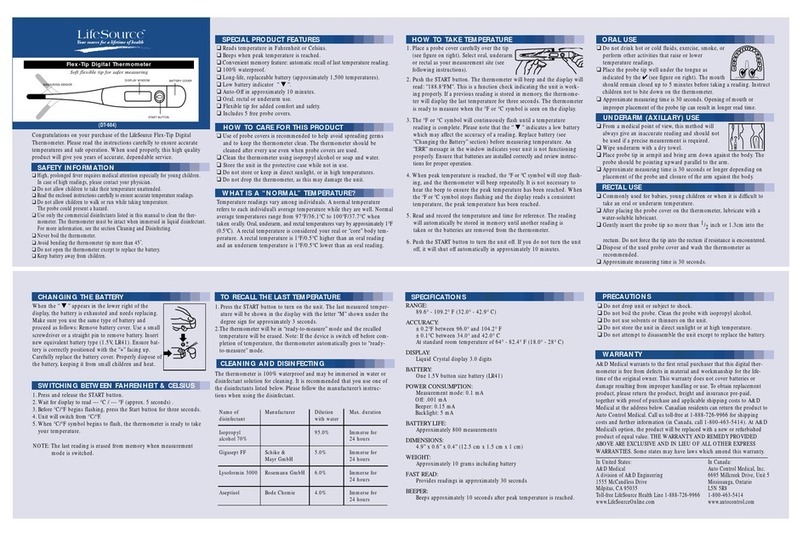 LifeSource DT-604 User manual
