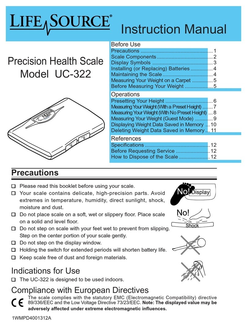 LifeSource UC-322 instruction manual