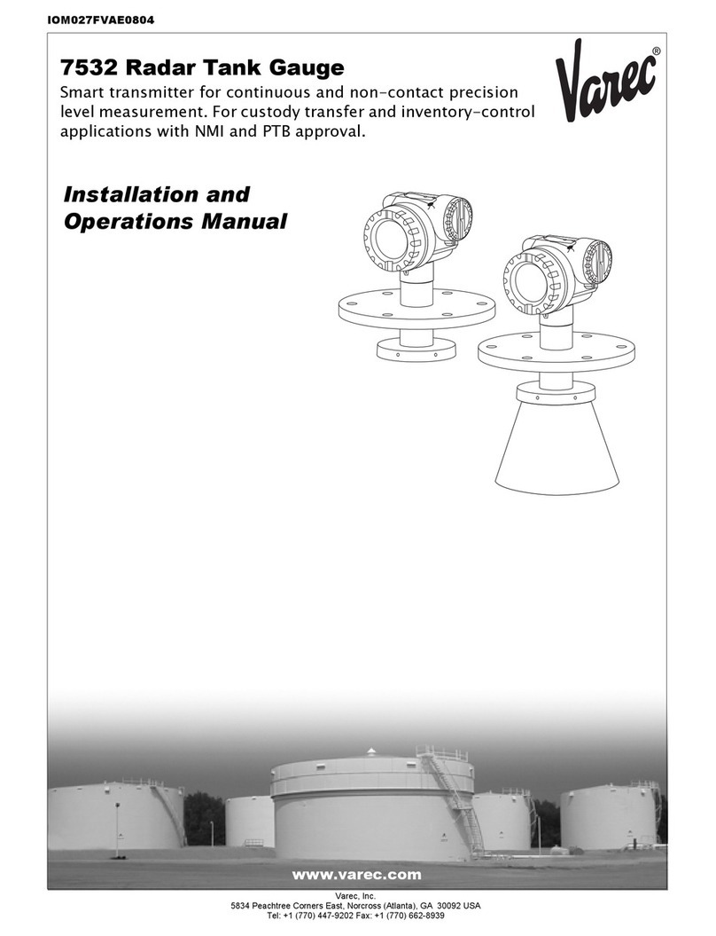 Varec 7532 Installation and operation manual
