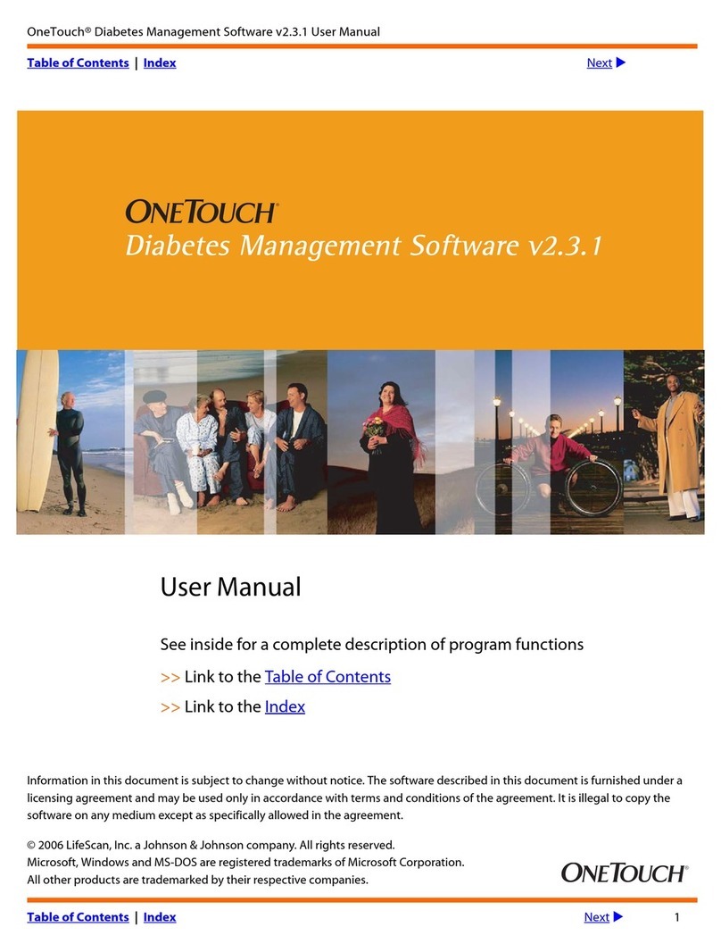 OneTouch OneTouch Diabetes Management Software v2.3.1 user manual