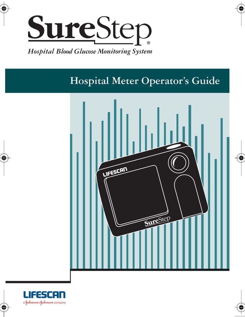 Lifescan SureStep Blood Glucose Monitor Operator's guide