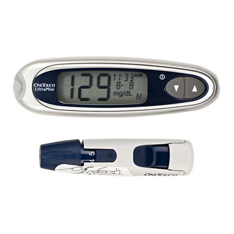 Lifescan OneTouch UltraMini Blood Glucose Modelling... Procedure guide