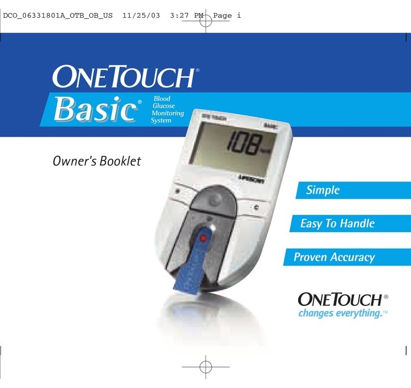 Lifescan OneTouch Basic Basic Blood Glucose Monitoring... owner's booklet