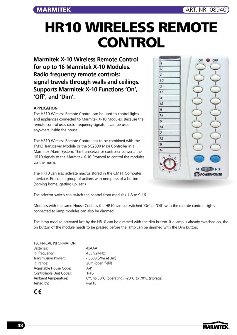 Marmitek HR10 User manual